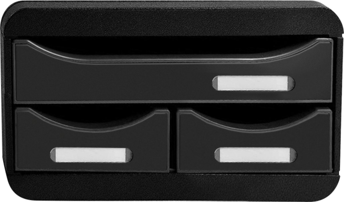 Exacompta Small-Box Skrivbordsbyrå, svart/svart