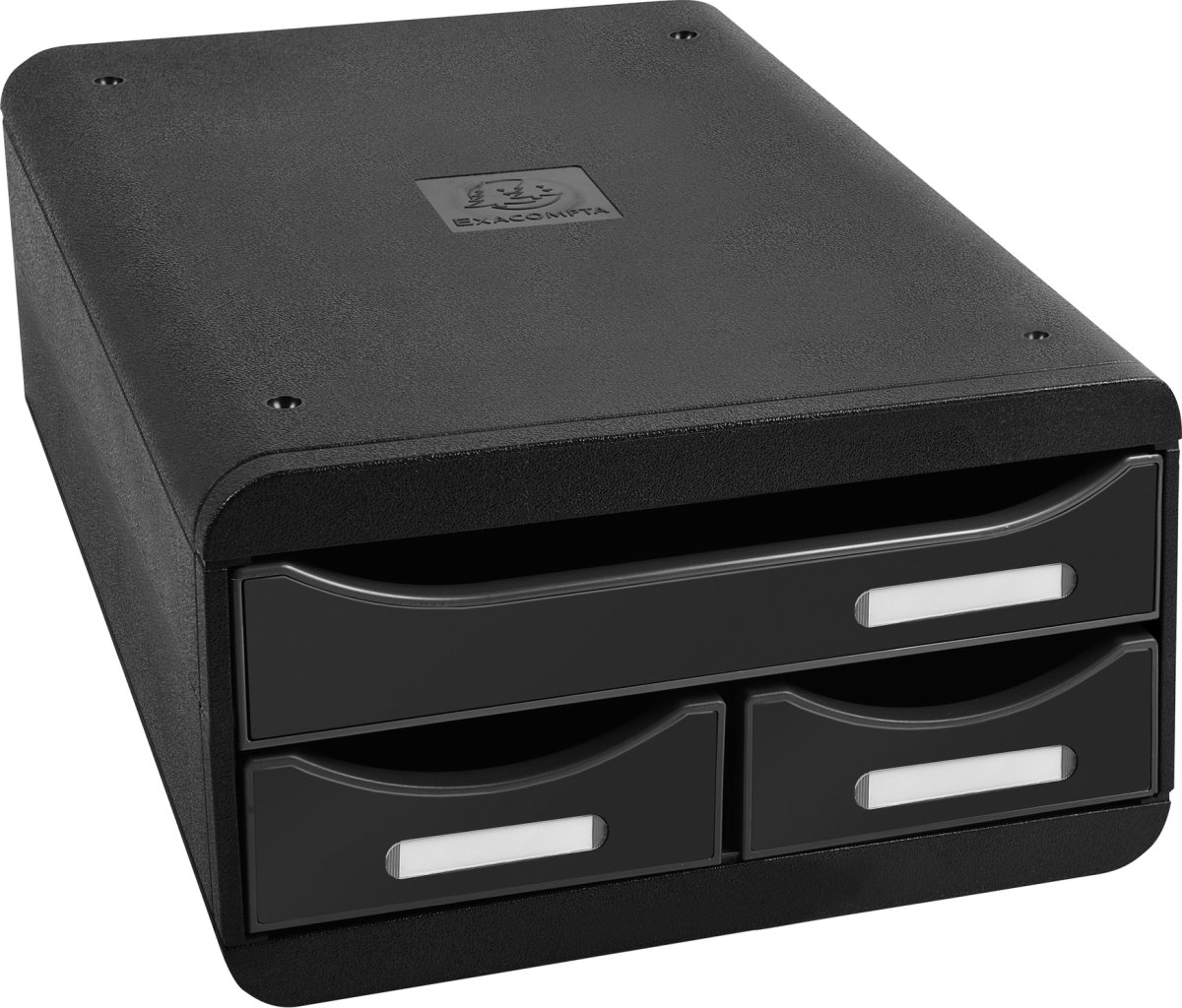 Exacompta Small-Box Skrivbordsbyrå, svart/svart