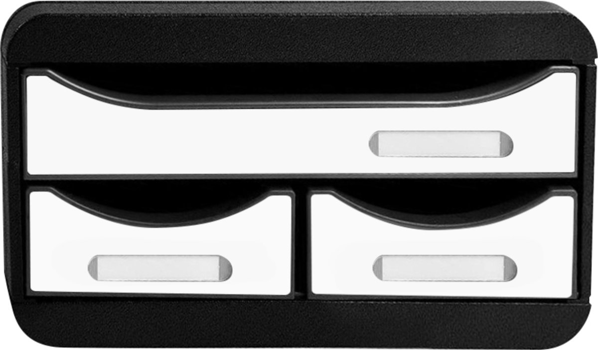 Exacompta Small-Box Skrivbordsbyrå, svart/vit