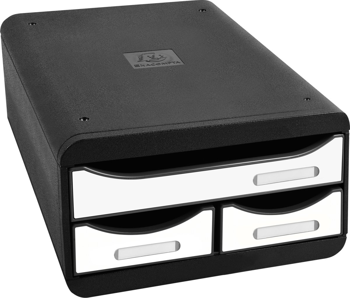 Exacompta Small-Box Skrivbordsbyrå, svart/vit