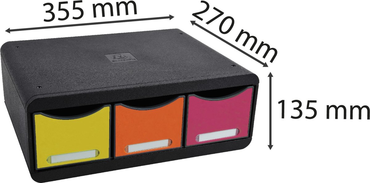 Exacompta Toolbox Skrivbordsbyrå, 3 st, harlekin