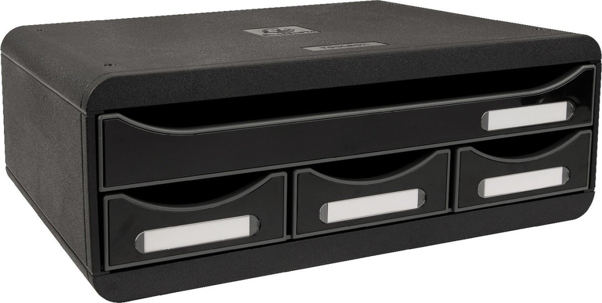 Exacompta Toolbox Skrivbordsbyrå, st, svart/svart