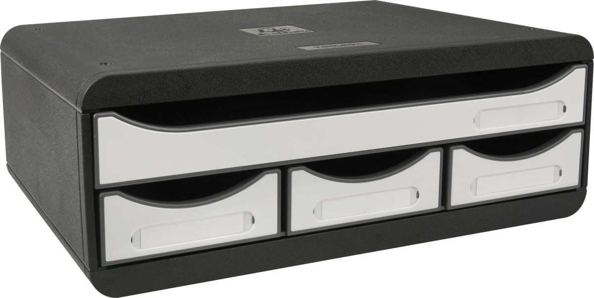 Exacompta Toolbox Skrivbordsbyrå, 4 st, vit