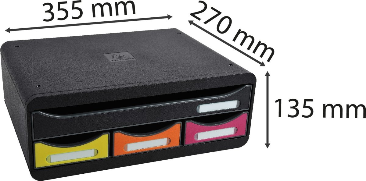 Exacompta Toolbox Skrivbordsbyrå, 4 st, harlekin
