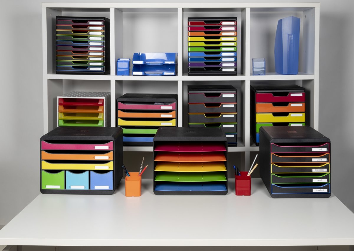 Exacompta Toolbox Skrivbordsbyrå, 4 st, harlekin