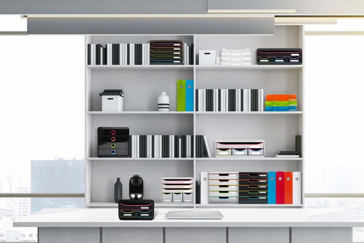 Exacompta Toolbox Skrivbordsbyrå, 4 st, vit