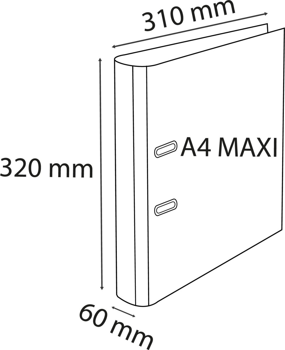 Exacompta Exactive A4-pärm, 60 mm, svart