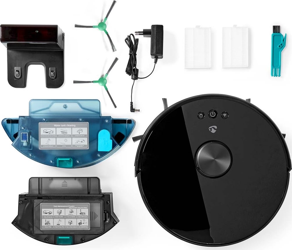 Nedis SmartLife WIFIVCL001CBK Robotdammsug, svart