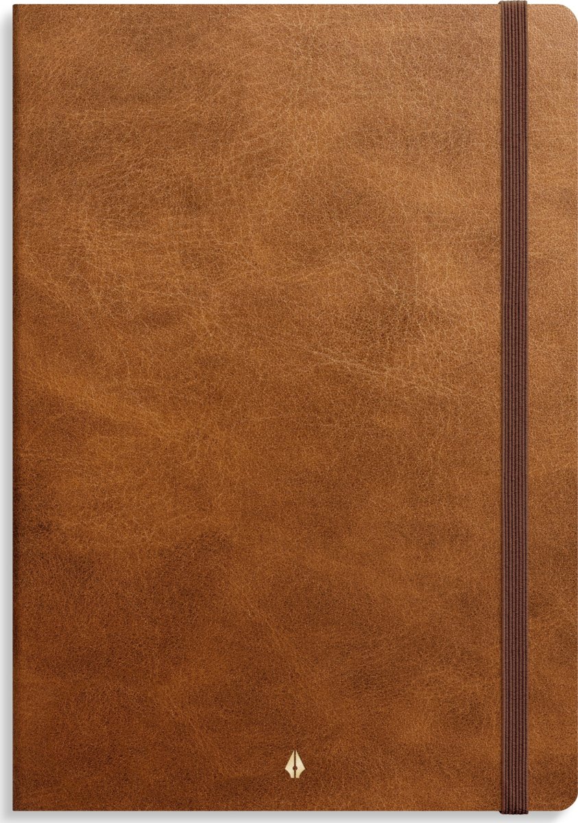Burde Deluxe Anteckningsbok, B5, Linjerad, Brun