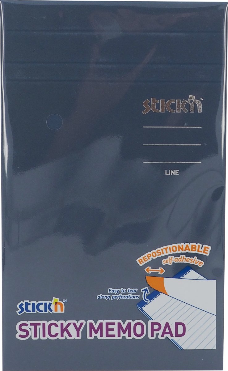 Stick'n Memo Pad notisblock | 19x11 cm | Linjerat