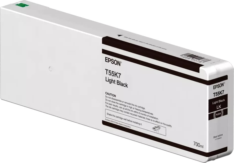 Epson T55K700 UltraChrome HDX bläckpatr, ljussvart