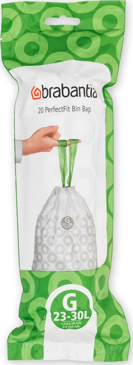 Brabantia Avfallspåse G, 23-30 liter, 20 st.