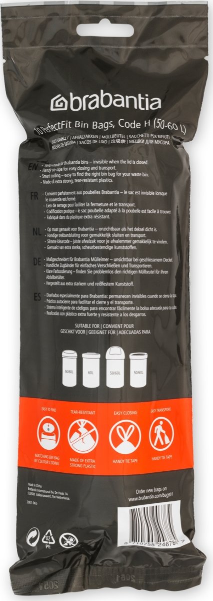 Brabantia Avfallspåse H, 50 liter, 10 st.