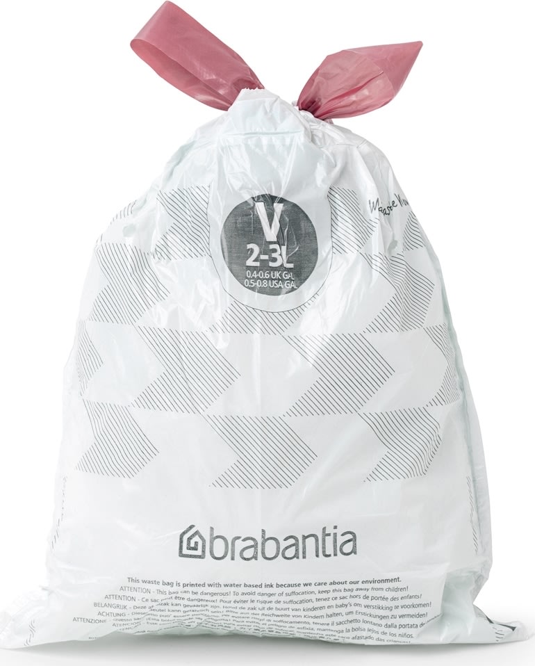 Brabantia Avfallspåse V, 2-3 liter, 20 st.