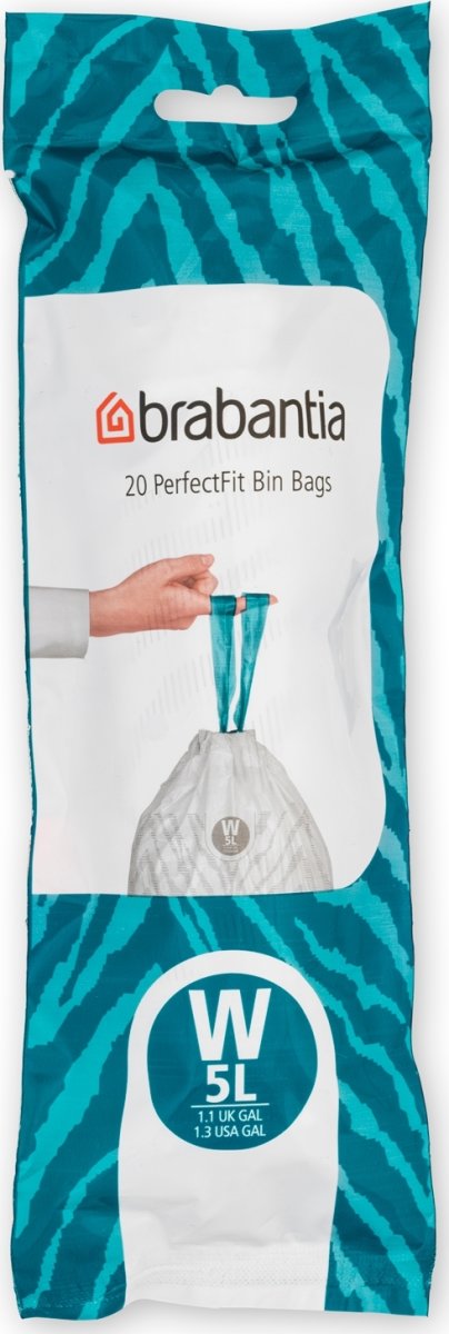 Brabantia Avfallspåse W, 5 liter, 20 st.