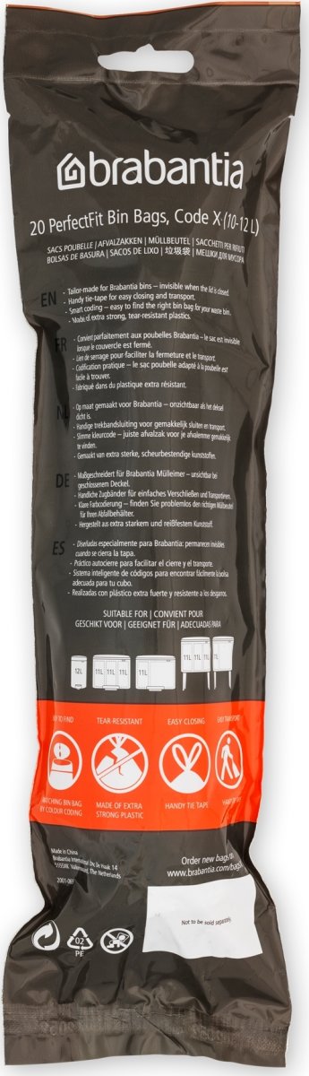 Avfallspåse Brabantia X 10-12 liter 20 st