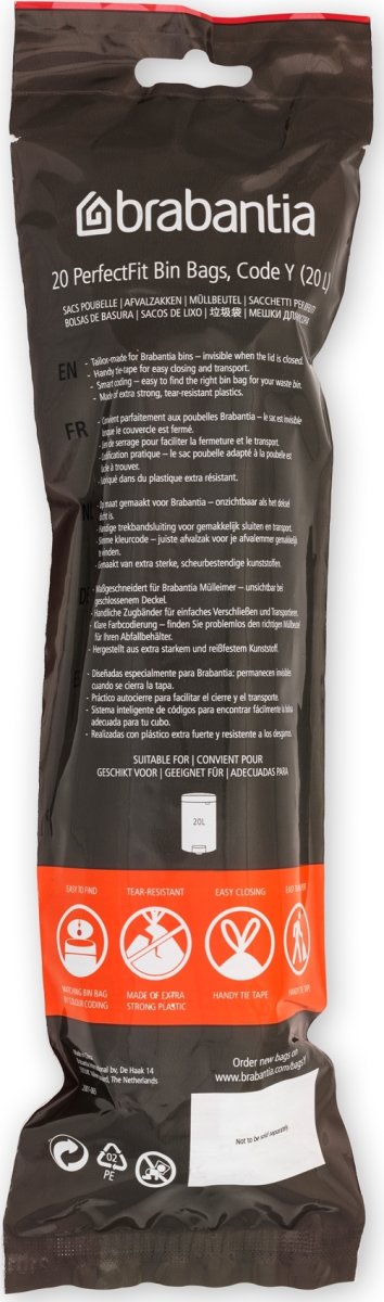Brabantia Avfallspåse Y, 20 liter, 20 st.