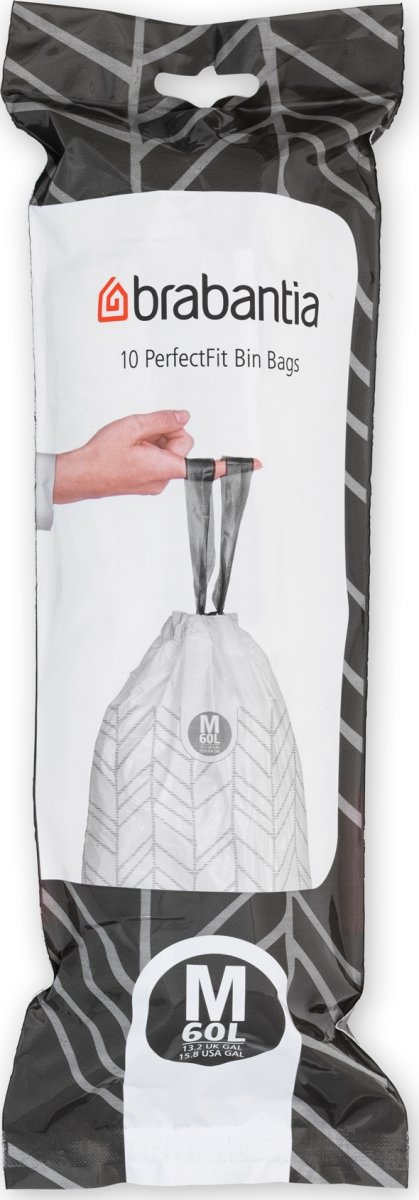 Avfallspåse Brabantia M 60 liter 10 st