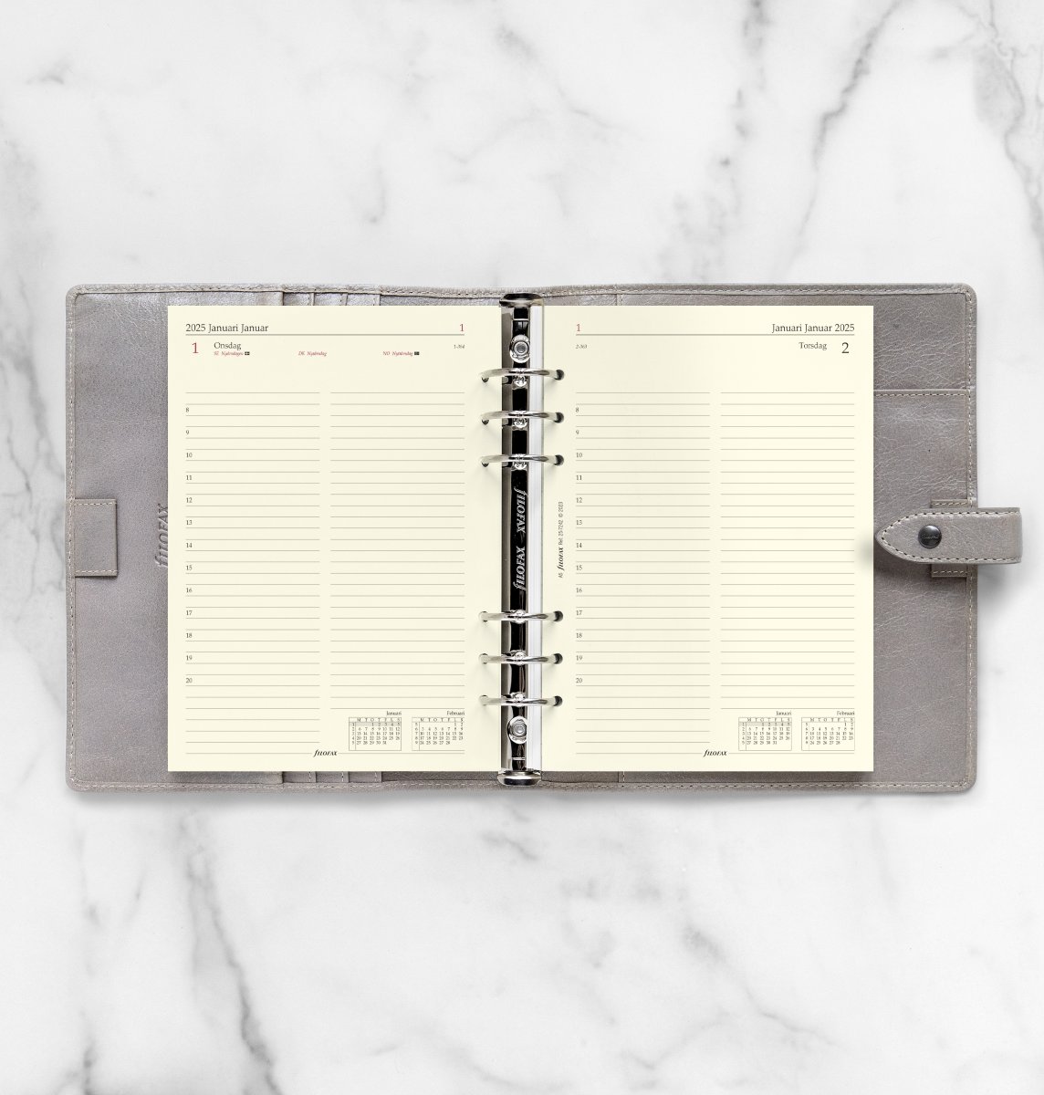 Filofax 2025 Refill, A5, Dag