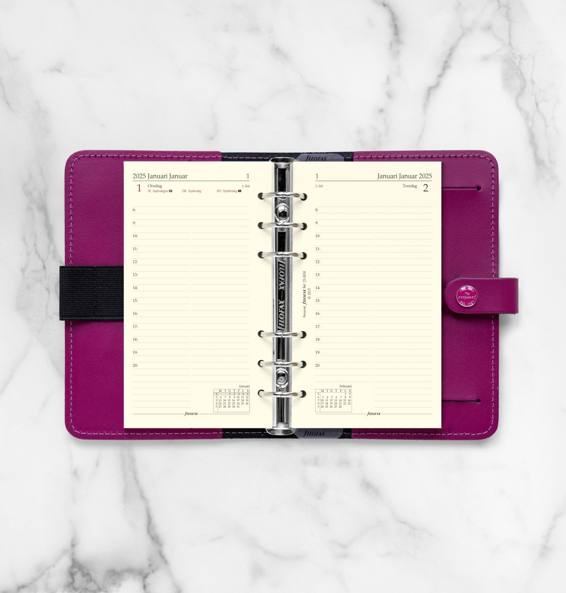 Filofax 2025 Refill, Personal, Dag