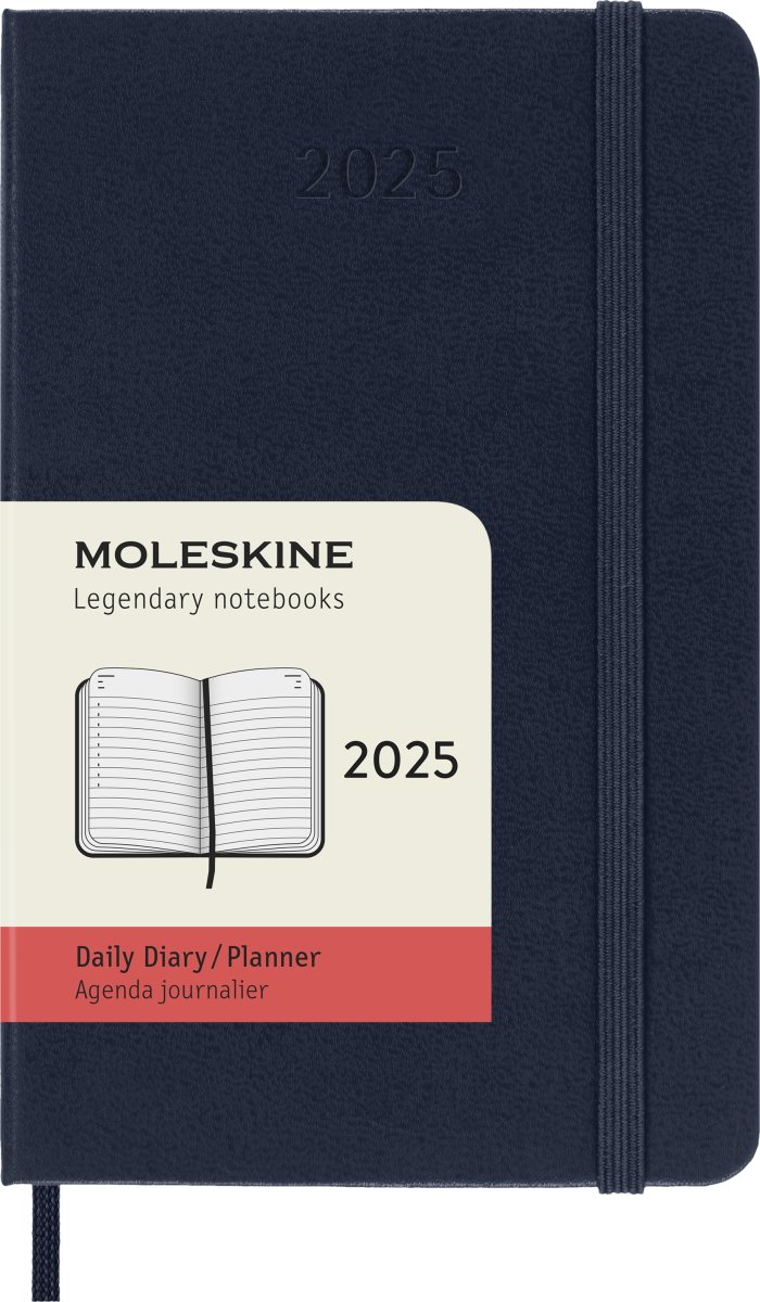 Moleskine 2025 Kalender, H, Dag, Poc., Blå