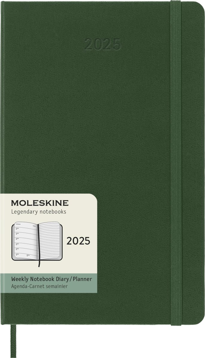 Moleskine 2025 Kalender, H, Vecka, L, Grön