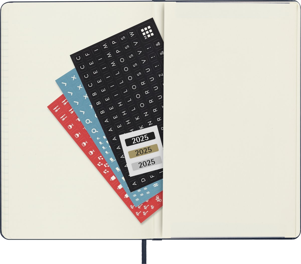 Moleskine 2025 Kalender, H, Vecka, L, Svart