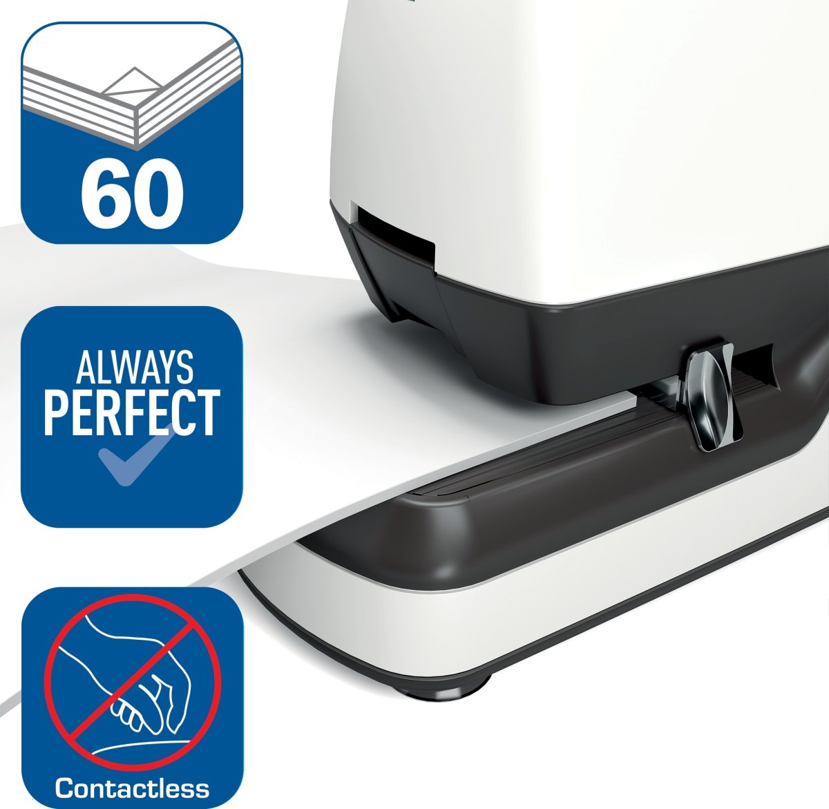Rapid Optima 60E Elektrisk häftapparat, 60 ark