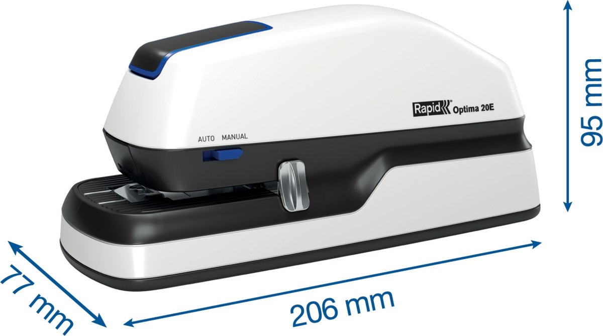 Rapid Optima 20E Elektrisk häftapparat, 20 ark