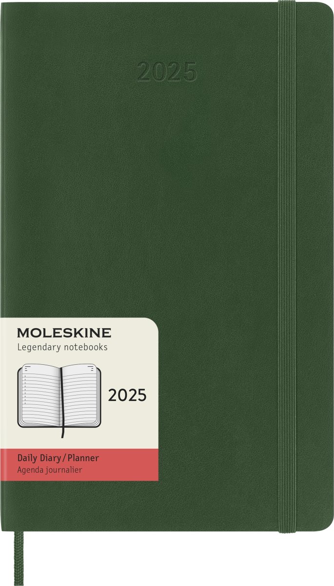 Moleskine 2025 Kalender, S, Dag, L, Grön