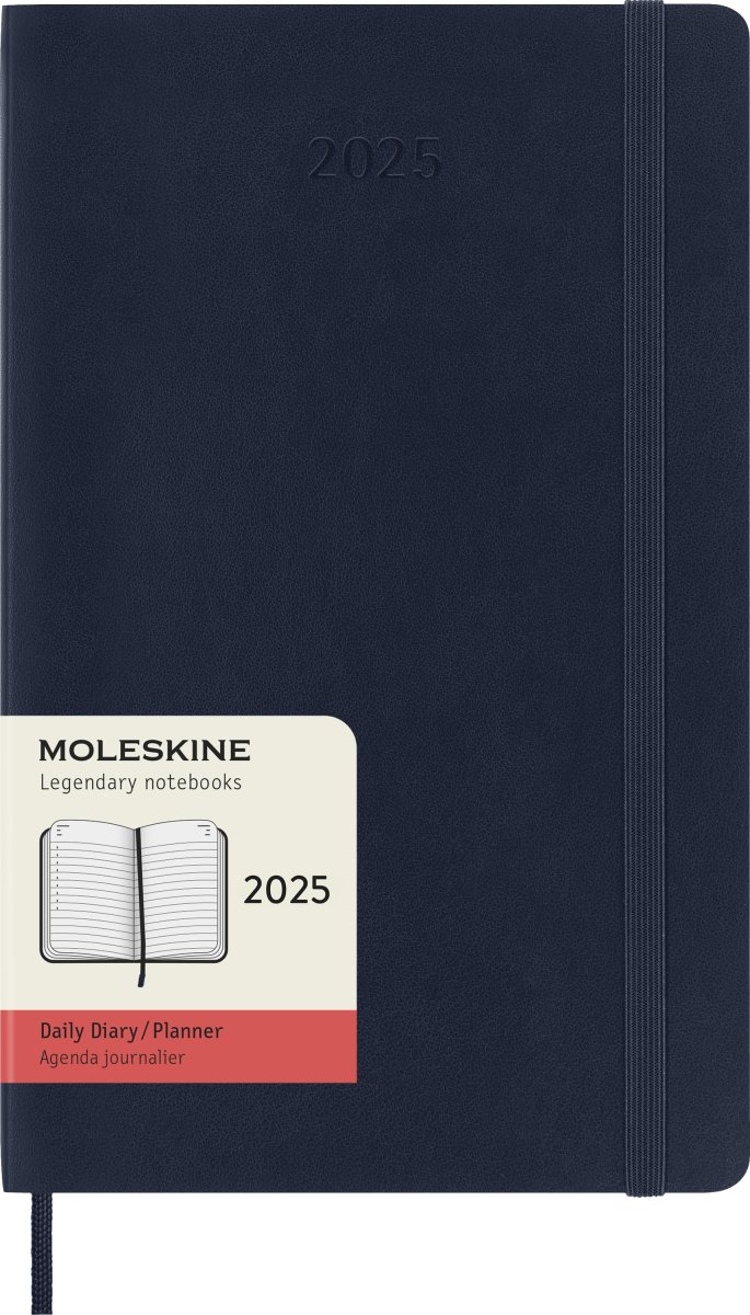 Moleskine 2025 Kalender, S, Dag, L, Blå