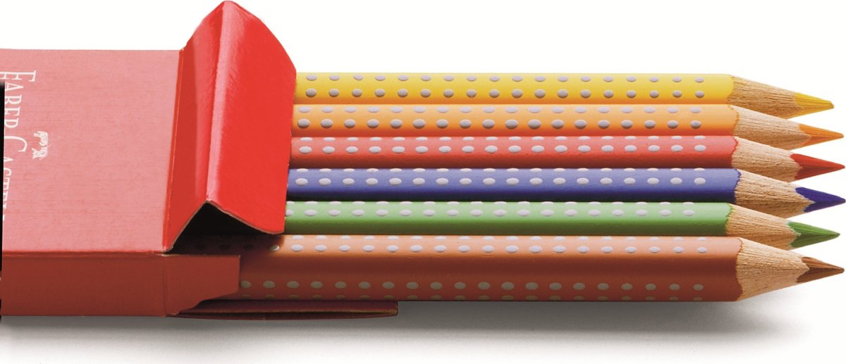 Faber-Castell Grip Crayons Jumbo | 6 färger