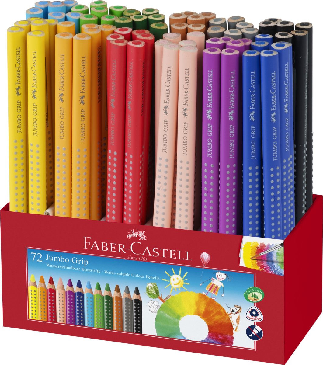 Faber-Castell Grip färgpennor Jumbo | 72 st.