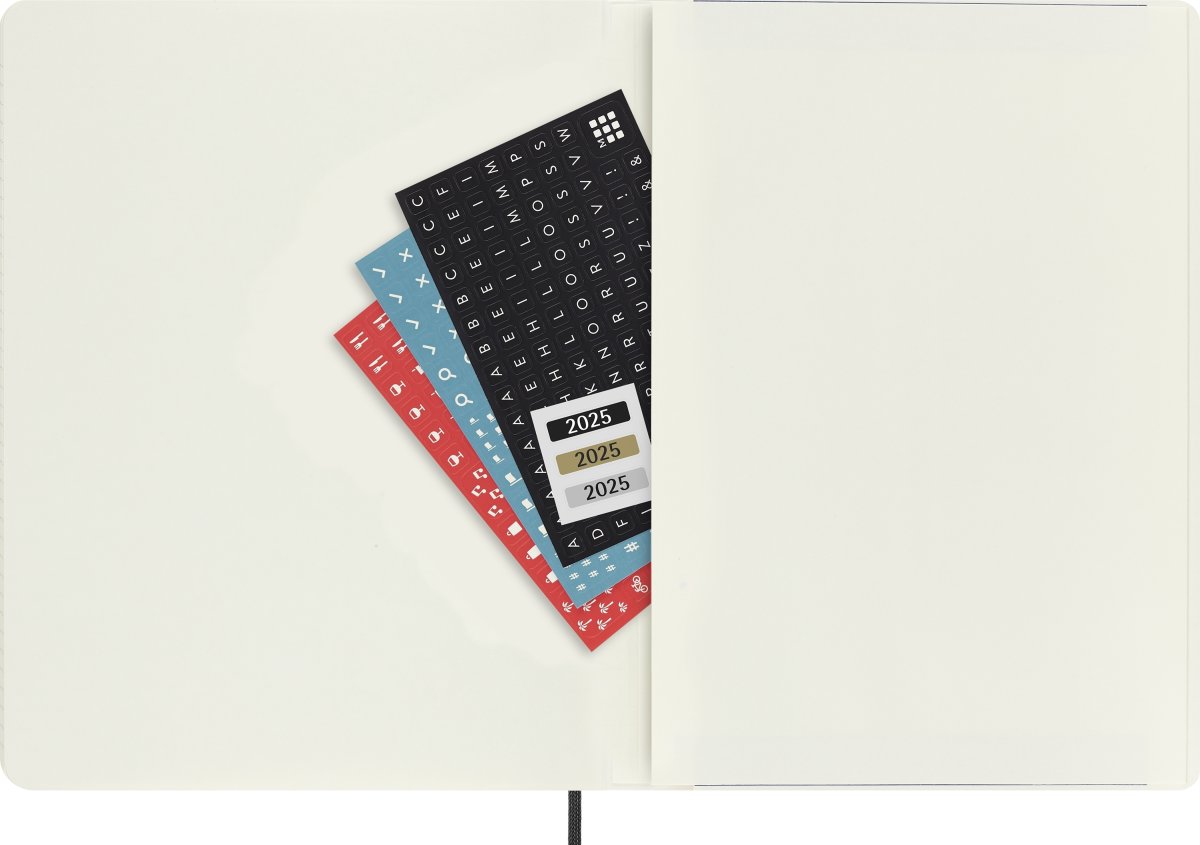 Moleskine 2025 Kalender, S, Vecka, XL, Svart