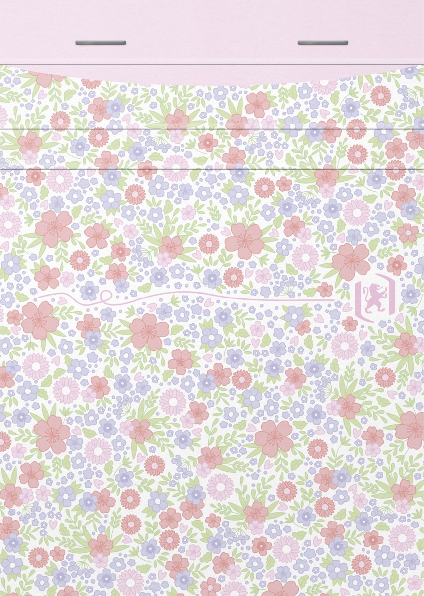 Block Oxford Floral 105x148 mm Linjerat Färgmix