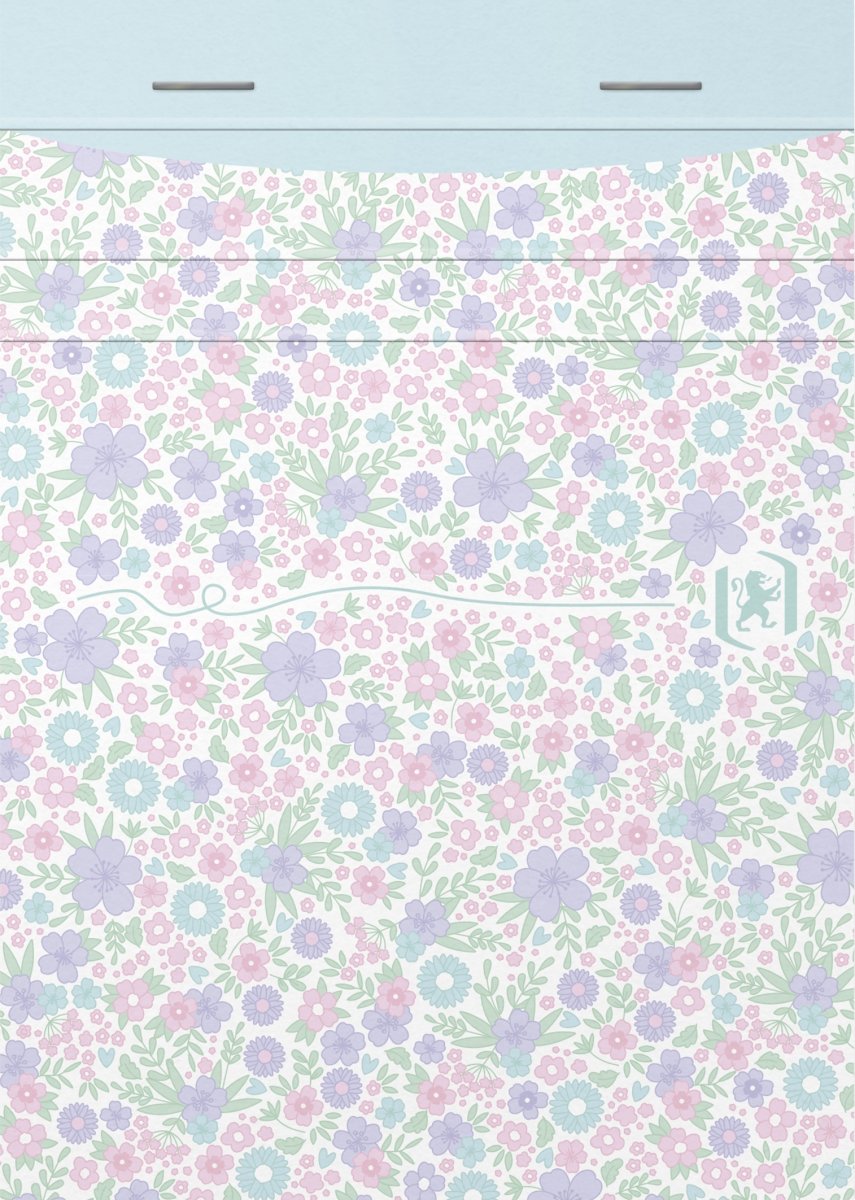 Block Oxford Floral 105x148 mm Linjerat Färgmix
