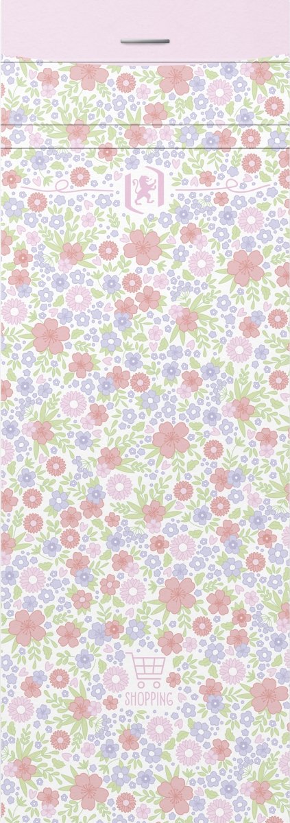 Block Oxford Floral Shopping Linjerat Färgmix