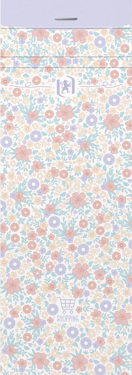 Block Oxford Floral Shopping Linjerat Färgmix