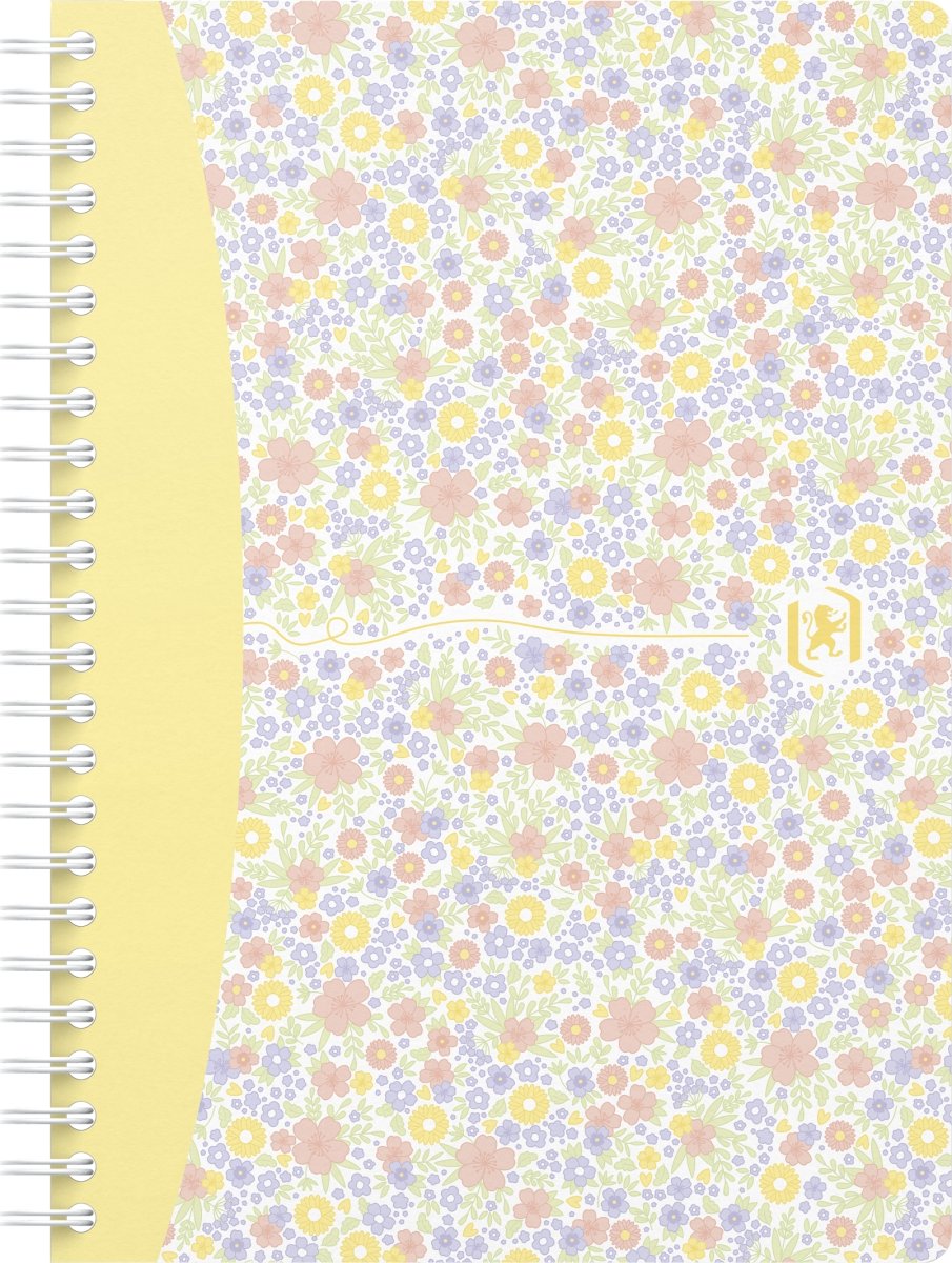 Block Oxford Floral A5 Rutat Färgmix