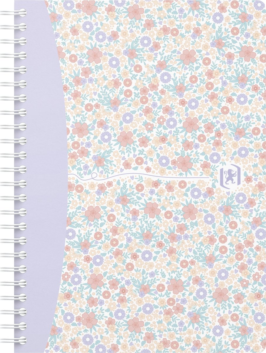 Block Oxford Floral A5 Rutat Färgmix