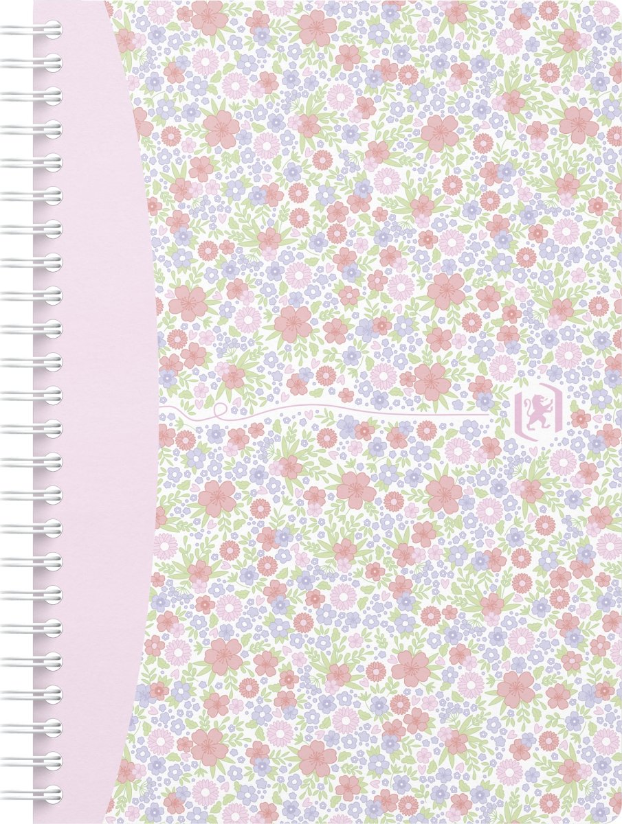 Block Oxford Floral A5 Rutat Färgmix
