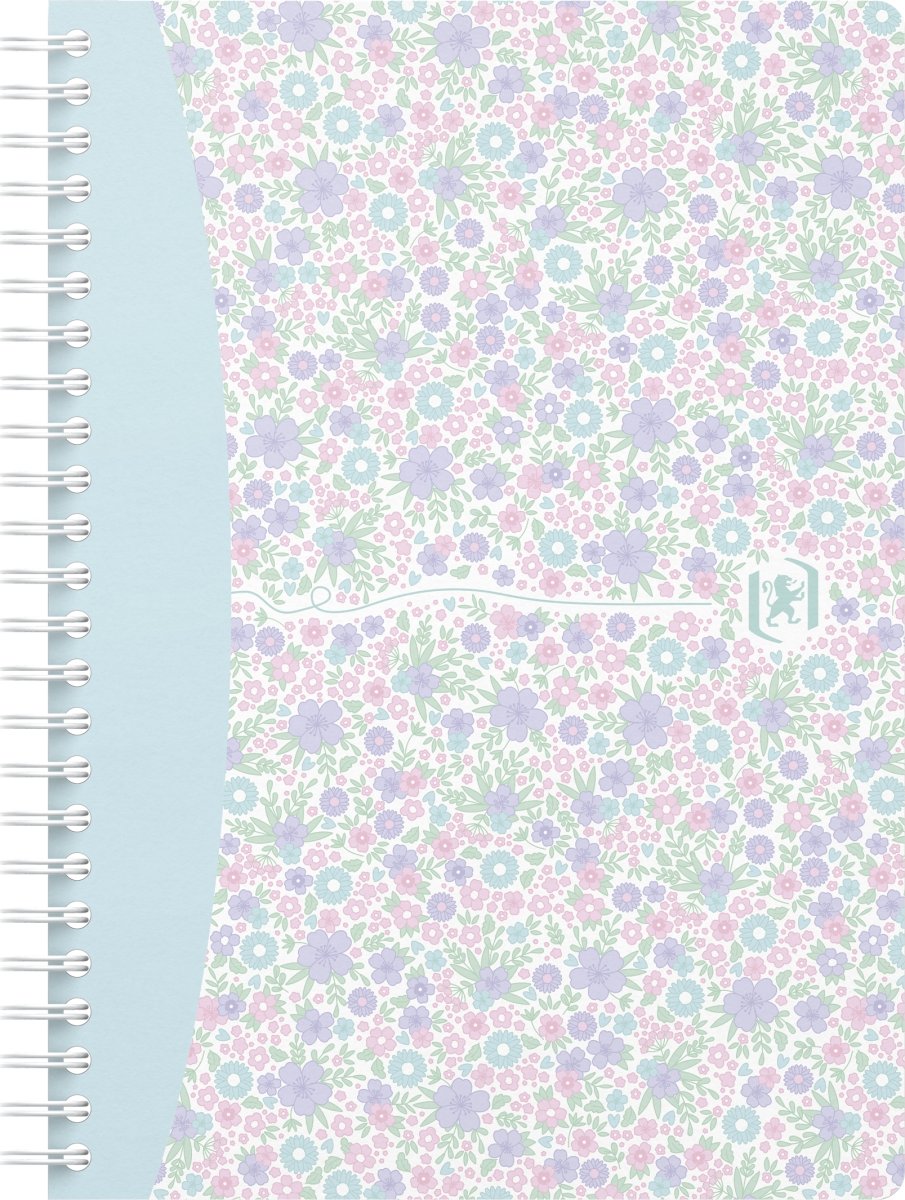 Block Oxford Floral A5 Rutat Färgmix