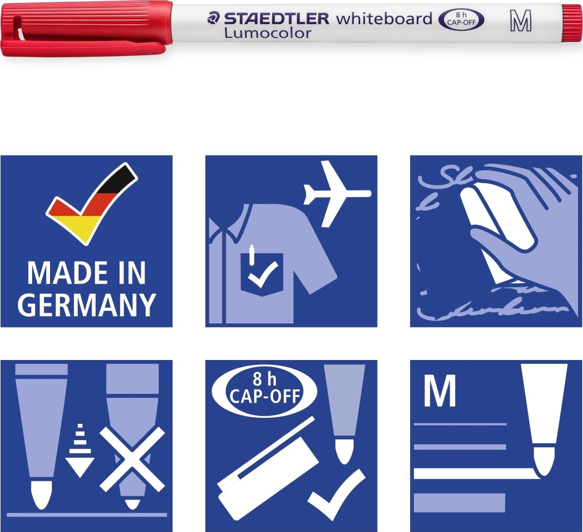 Staedtler 301 Whiteboardpenna | Röd