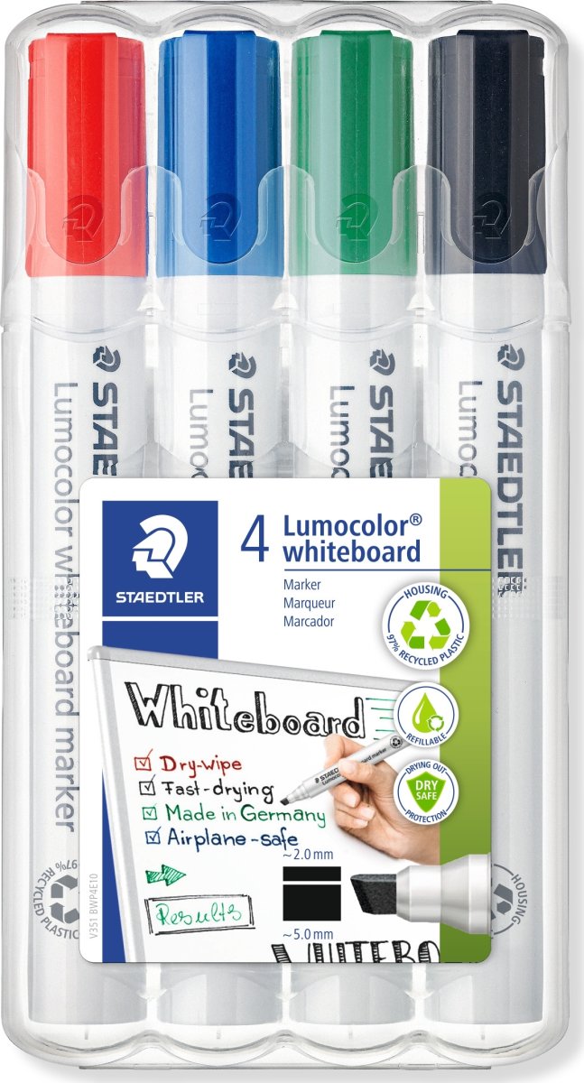 Staedtler Lumocolor 351B WB märkpenna, snedskuren,