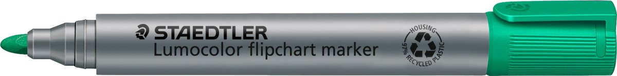 Staedtler Lumocolor 356 FO märkpenna, rund, grön