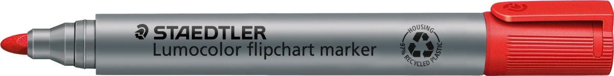 Staedtler Lumocolor 356 FO märkpenna rund, röd