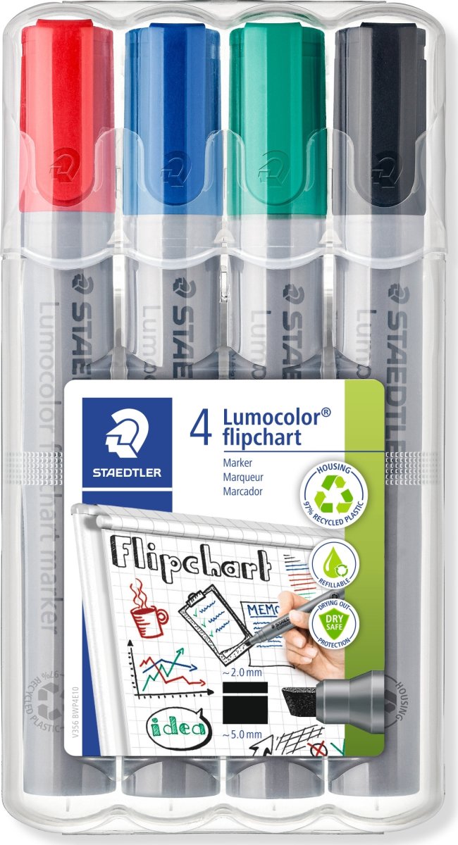 Staedtler Lumocolor 356B FO märkpenna, snedskuren,