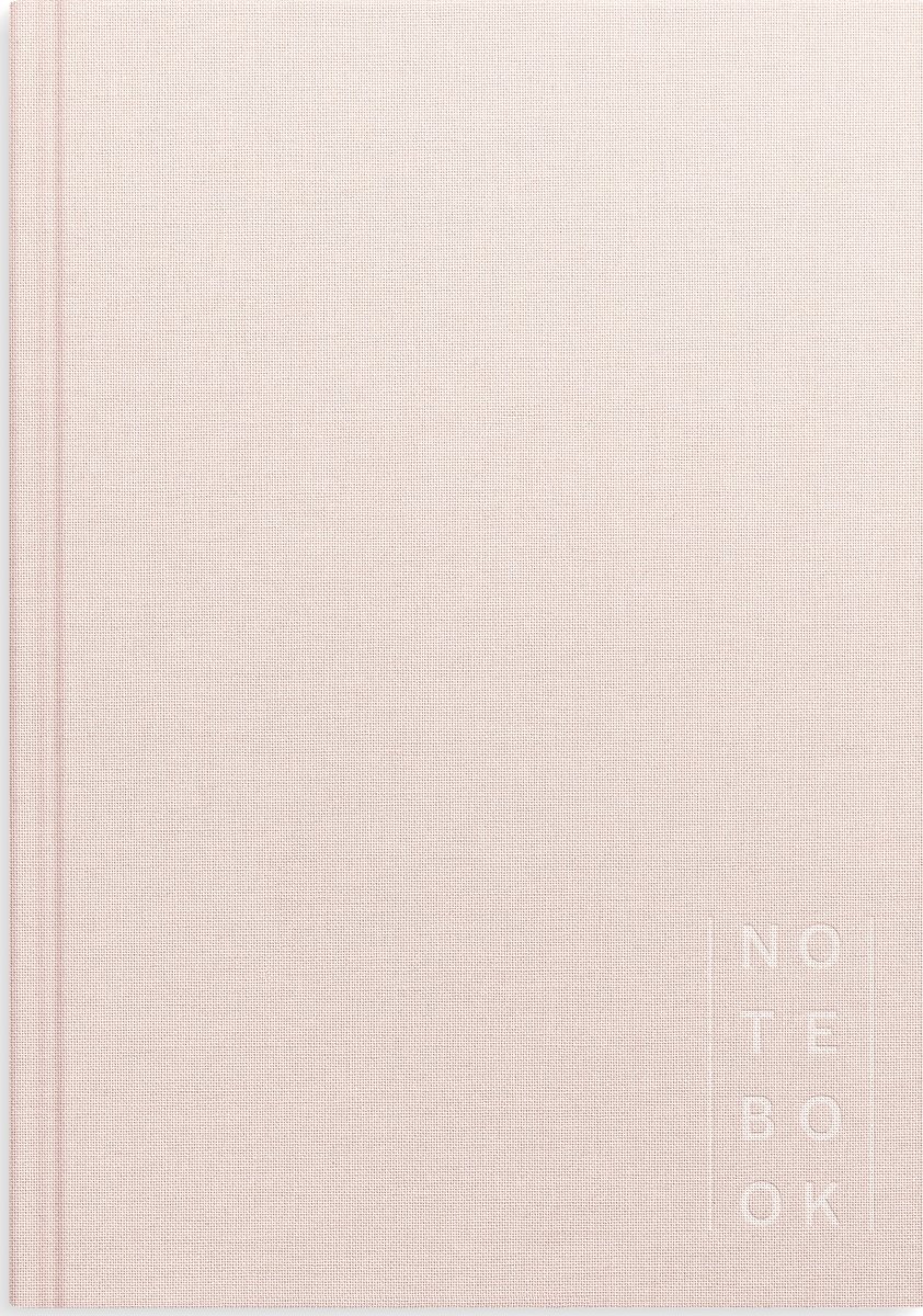 Burde Anteckningsbok | Textil | A5 | Linje | Rosa