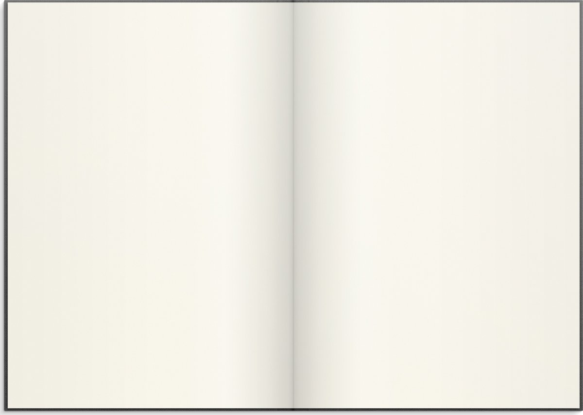 Burde Notebook | Textil | A5 | Blank | Mörkgrå