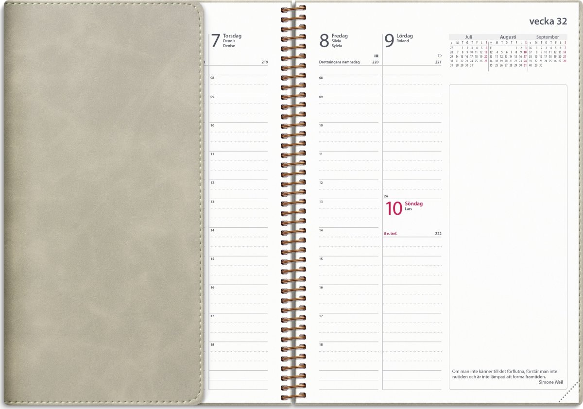 Burde 2025 Kalender Business Twist, beige